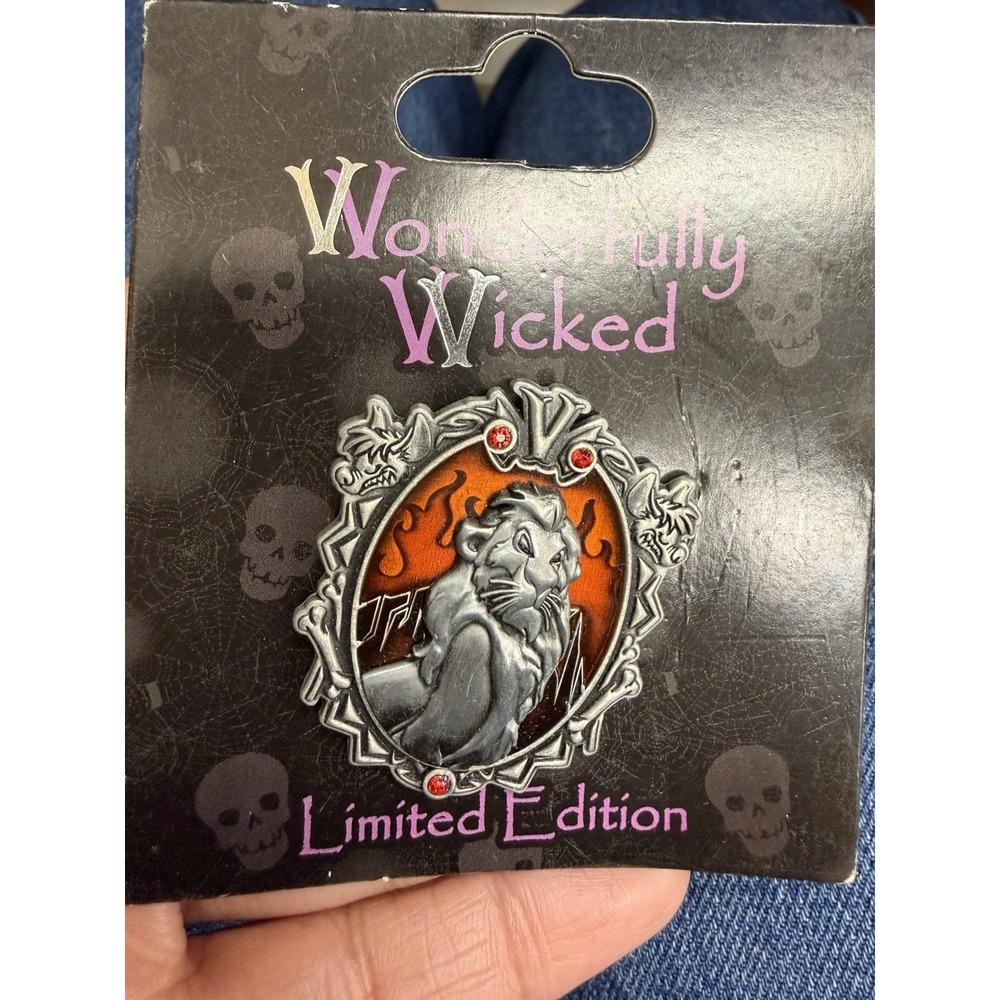 Disney 2015 Wonderfully Wicked Pewter Lion King Villain Scar LE 3000 Pin